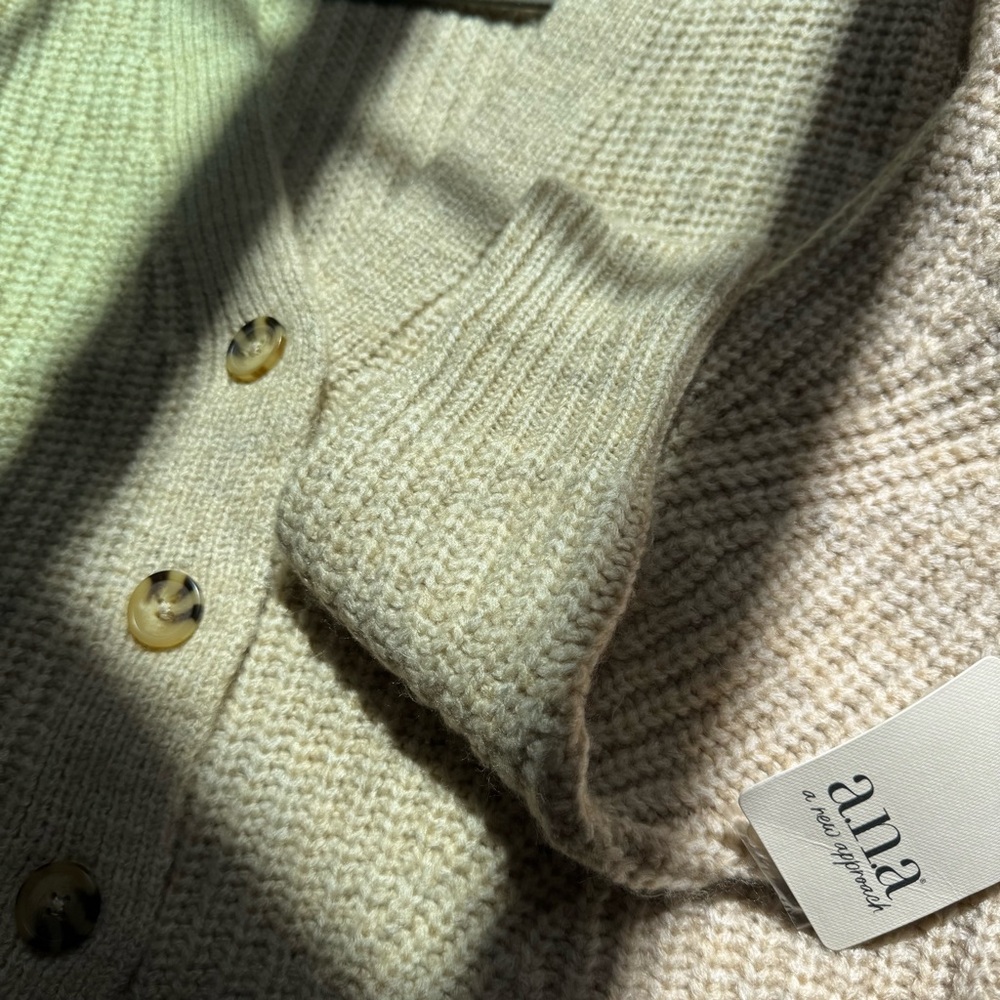 a.n.a Cream Cardigan Sweater